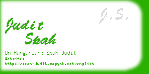 judit spah business card